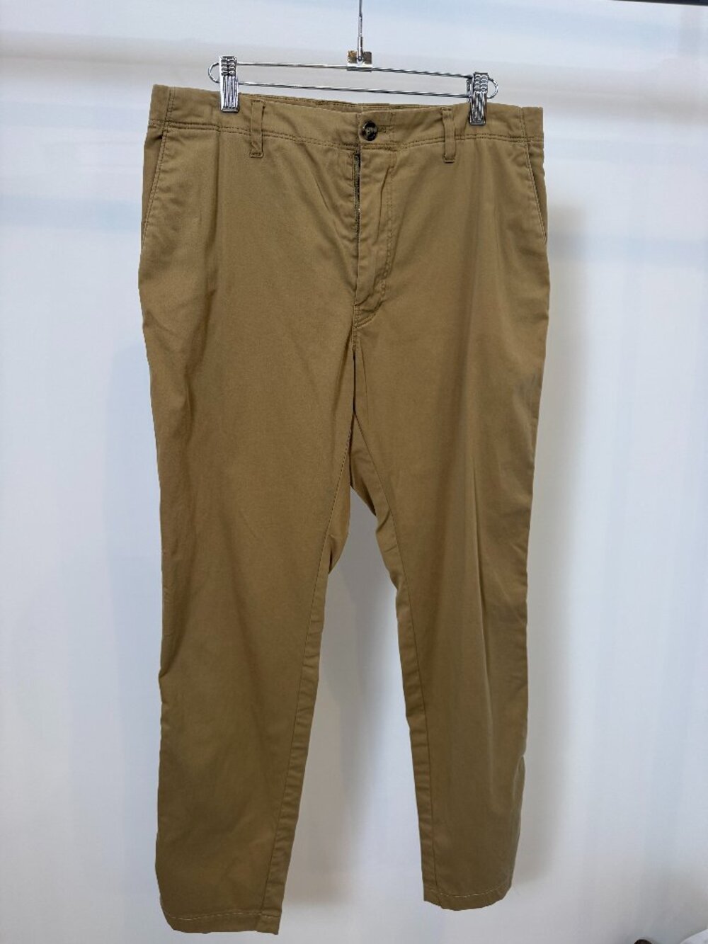 Acne Studios Tan Khaki Cotton Chino Trousers Pants